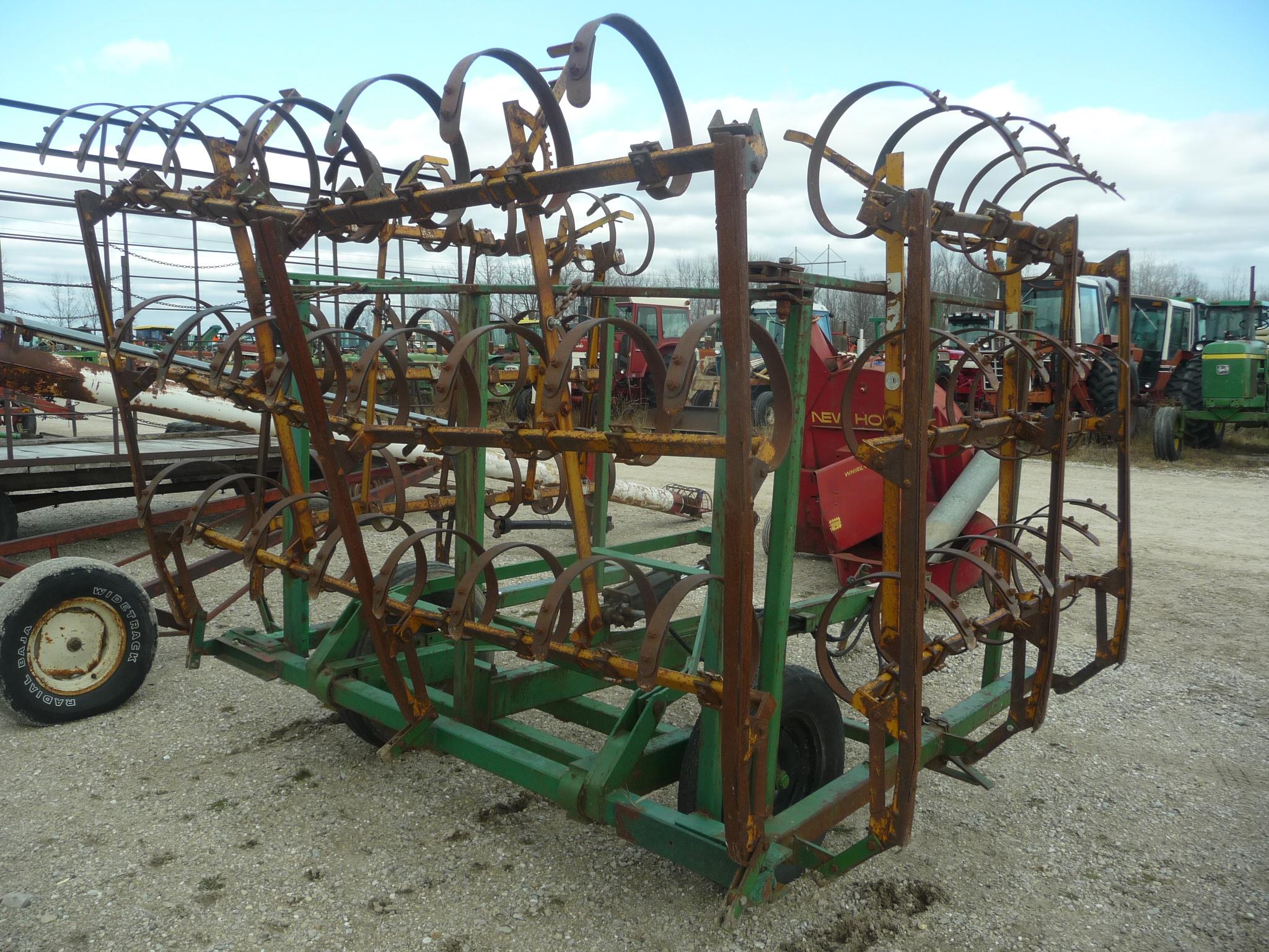 Kovar 20' springtooth cart harrow