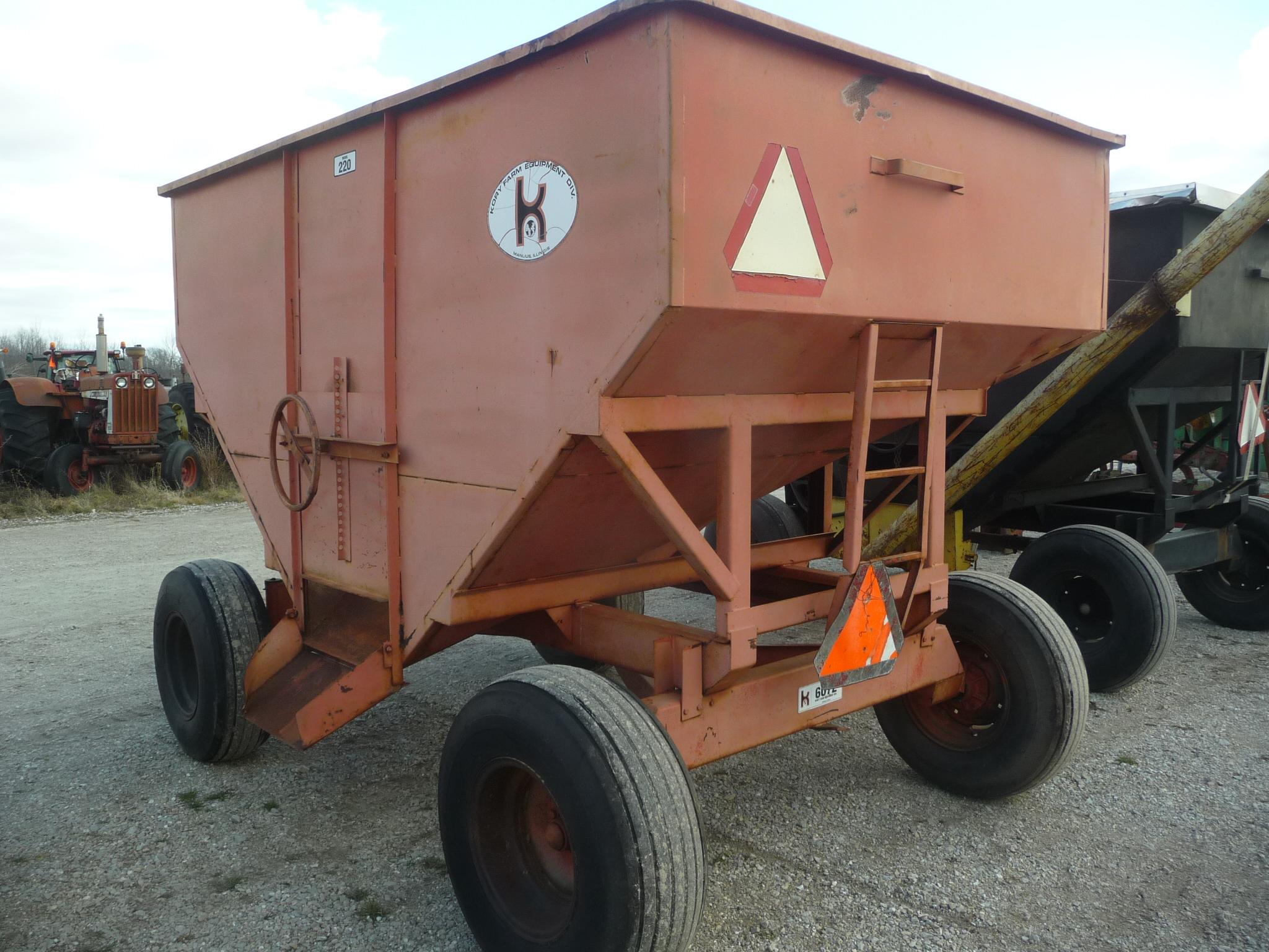 Kory 220 gravity box w/Kory 6072 (8) Ton gear, 12.5x16 imps