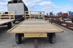 NEW 8 x 16 Wooden Flat Rack on Gear