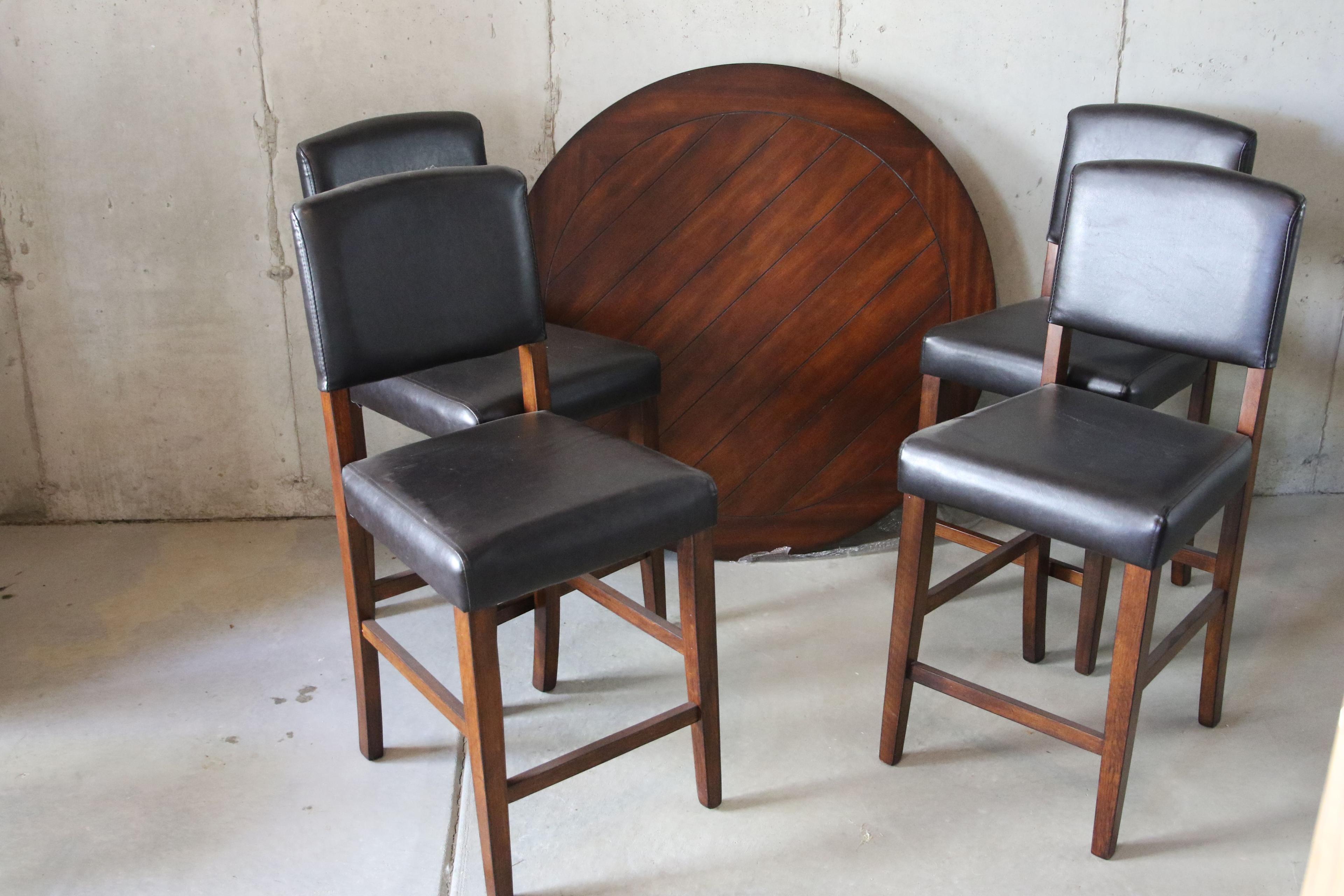 Pub Table with Four Chairs