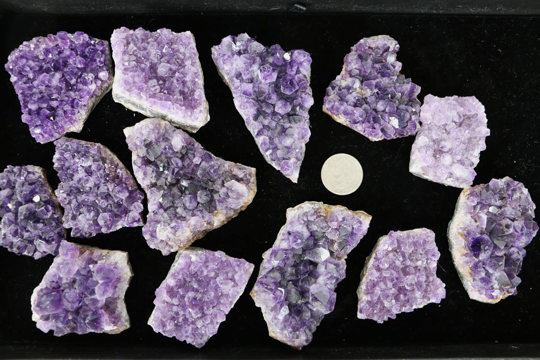 Amethyst Crystals, Clear Crystal Prisms and Spheres