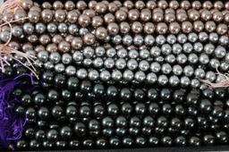 Colored Faux Pearl Bead Strands