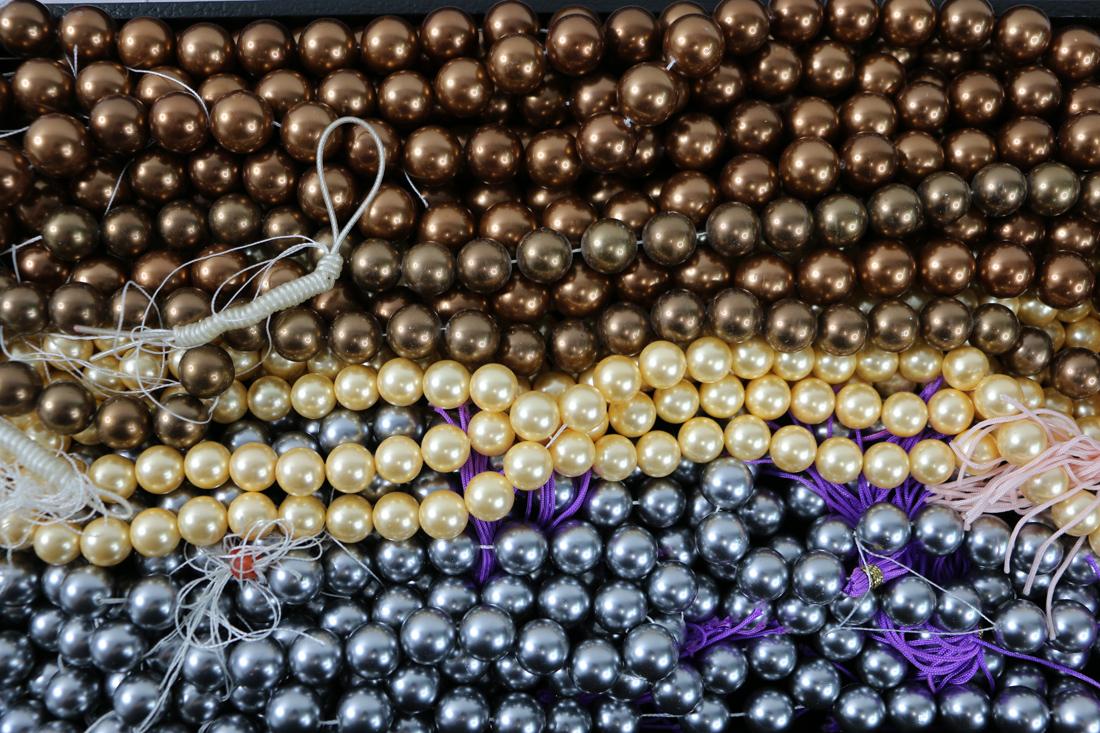 Colored Faux Pearl Bead Strands