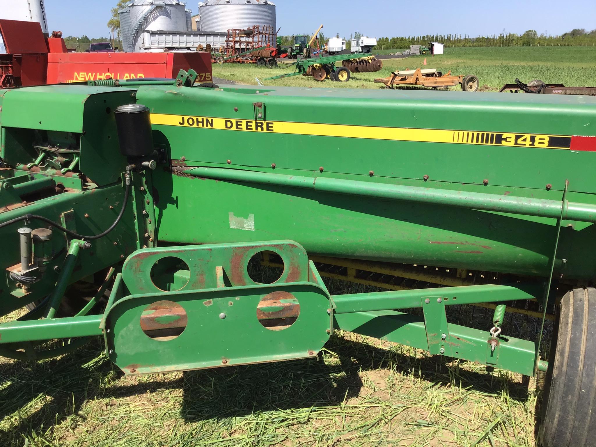 JD 348 wire baler