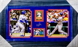 LOS ANGELES DODGERS MAX MUNCY SIGNED CARD COLLAGE FRAMED