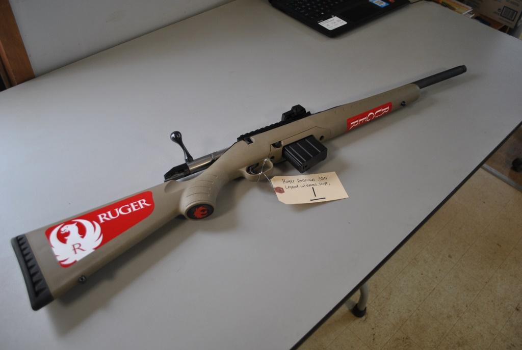 RUGER AMERICAN .350 LEGEND W/ BURRIS SCOPE & AMMO