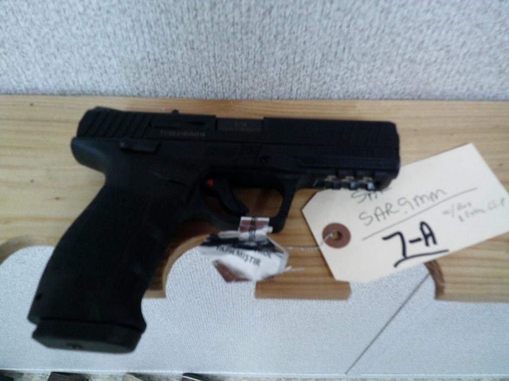 SAR 9MM PISTOL W/ CASE & CLIP