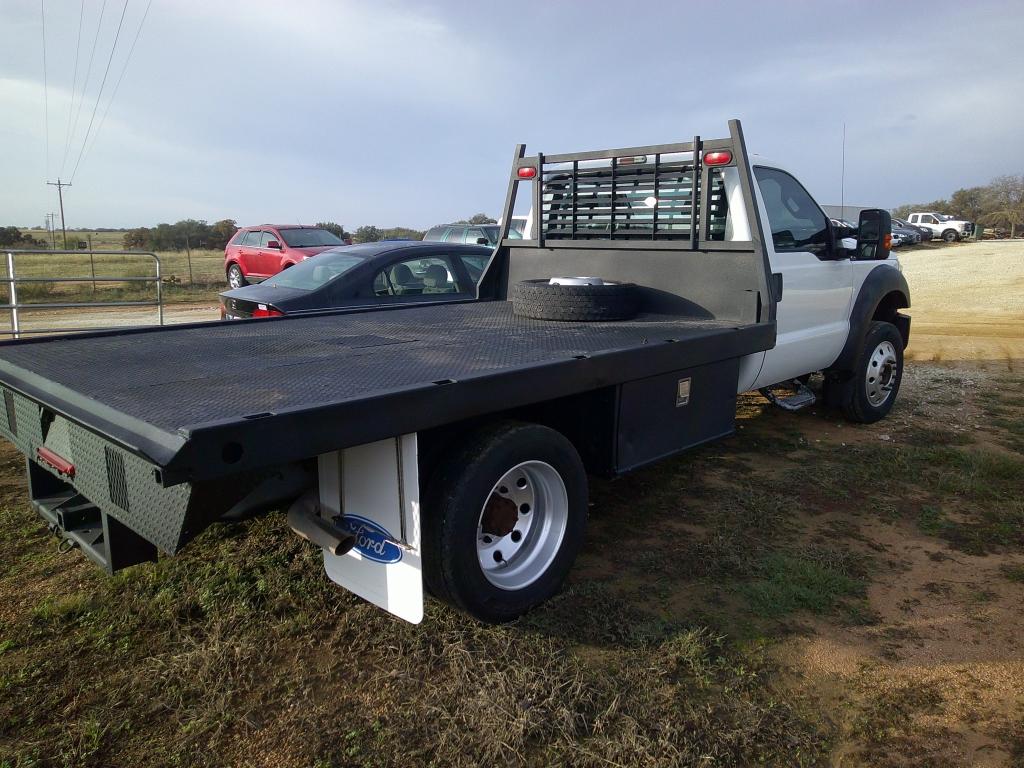 2013 FORD F450 S.CAB FLATBED DUALLY PU