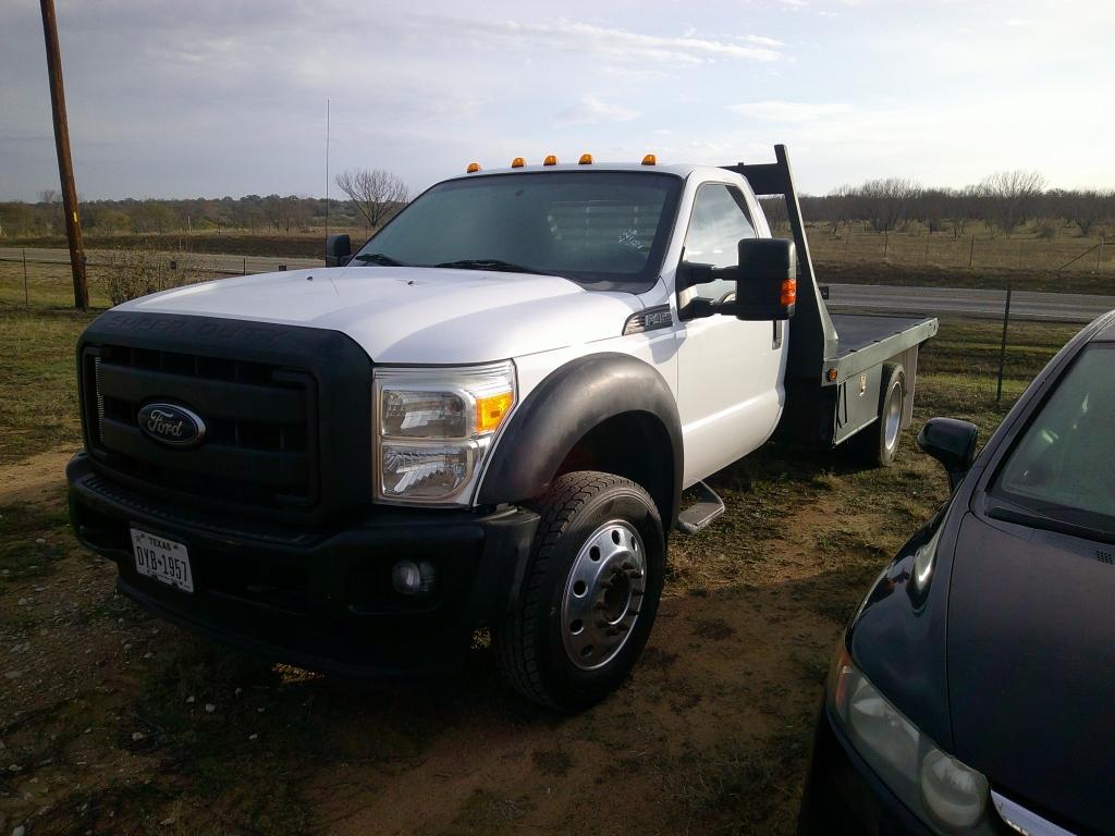 2013 FORD F450 S.CAB FLATBED DUALLY PU