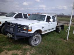 1997 FORD F350 4-DOOR FLATBED PU