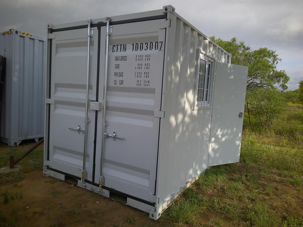 10FTx10FT CONTAINER W/ SIDE DOOR & WINDOW