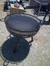 30" FIRE PIT W/ GRILL