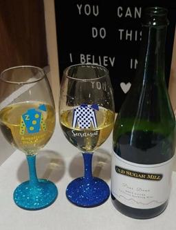 Custom Painted Wine Glasses