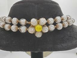Vintage Italian Venetian Art Glass Beaded Necklace