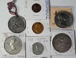 7 George Washington 1889 Centennial Coin Medals