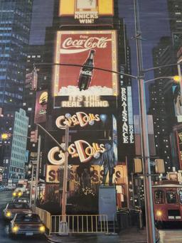 3-D Light Picture of Time Square