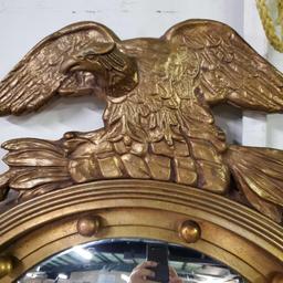 Federal Inspired Eagle Framed Convex Glass Mirror