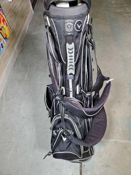 Callaway Hyper Lite 4.0 Michelob Ultra Golf Bag With Built in Stand Black & Silver & 16 Clubs