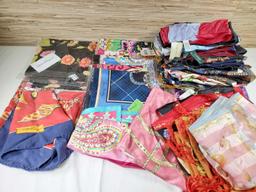 30+ Vintage Silk Scarves Many Designer, Some New with Tags