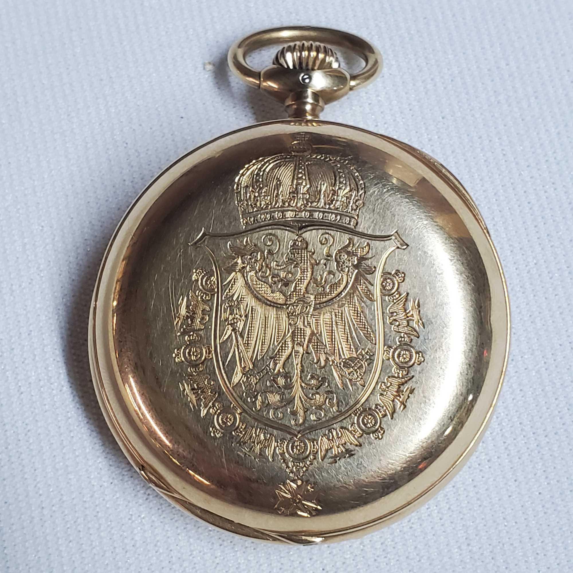 14K Gebr. Eppner Pocket Watch Gift From Kaiser Wilhelm II Of Prussia To Exsecutive of F W Woolworth