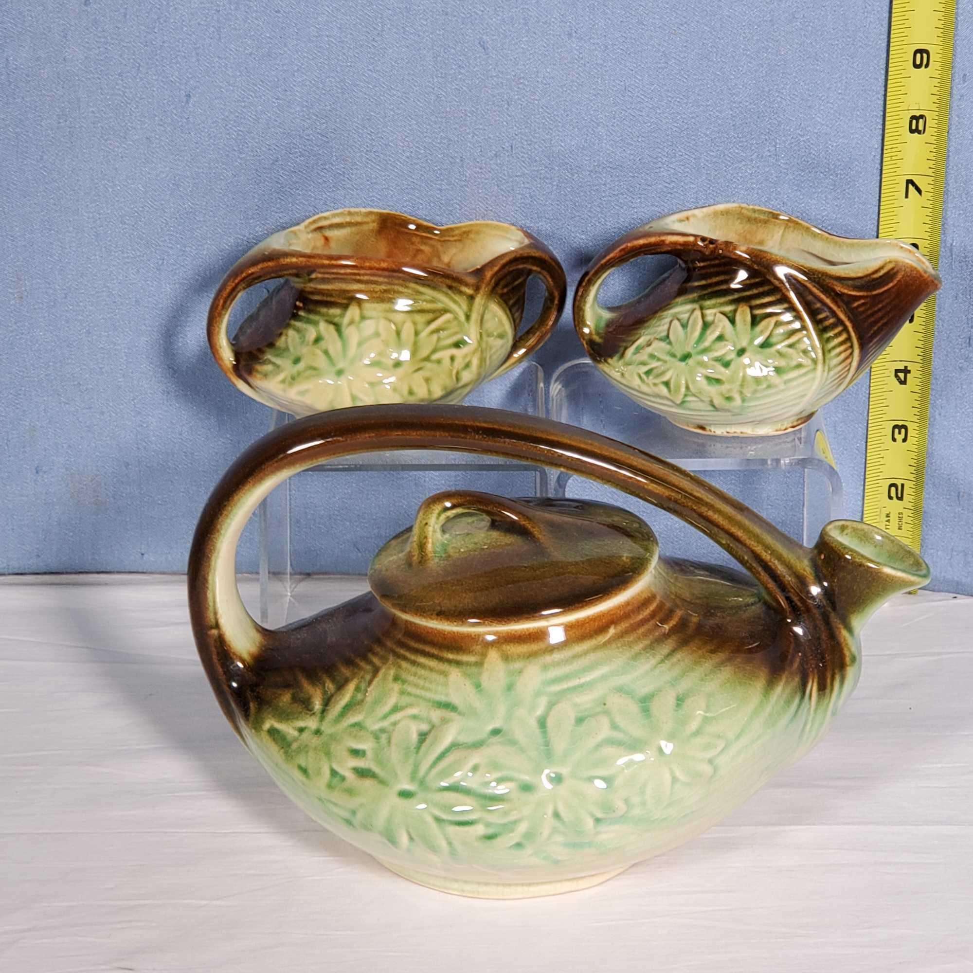 McCoy Tea Set, Asian Design and Arthur Wood Teapots