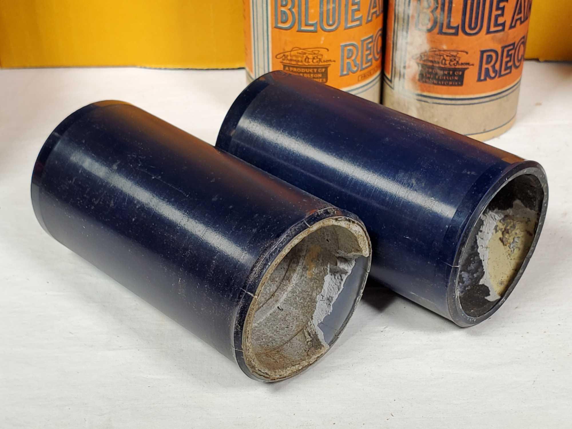 23 Edison Blue Amberol and Gold Moulded Cylinder Records