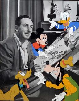 "Walt's Drawing Board" Limited Edition Hand Painted Character Animation  Cel 299/950