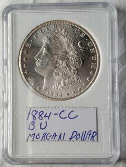 Brilliant Uncirculated 1884-CC Morgan Silver Dollar