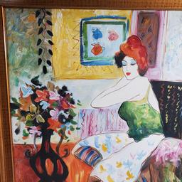 J. Garrah Original Oil On Canvas "Ladies In Parlor"