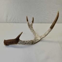 Indonesian Deer Antler Carving Balinese Artwork