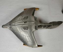 Franklin Mint Star Trek Next Generation Romulan War Bird Ship