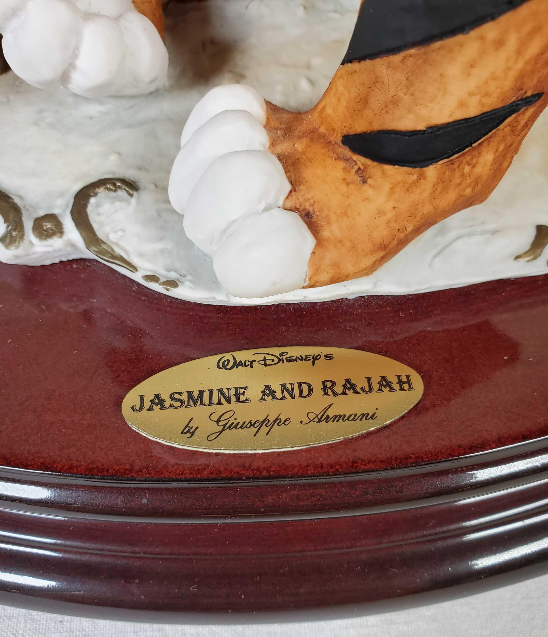 1995 Florence Limited Ed. Walt Disney's Jasmine and Rajah Figurine by Giuseppe Armani