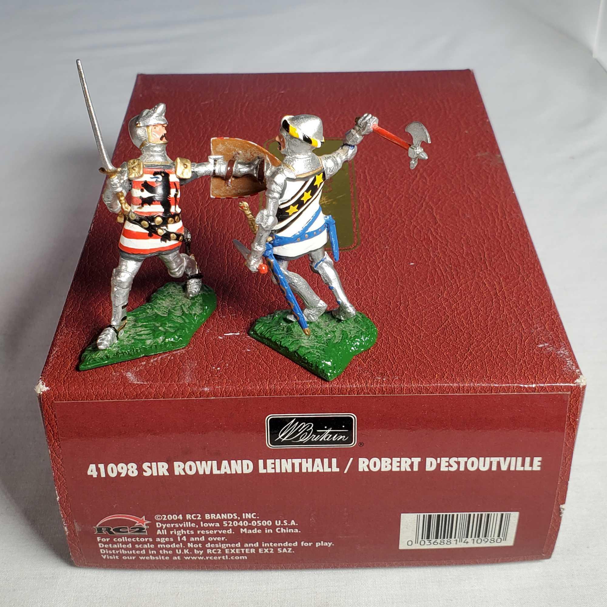 6 Boxed Britains Knights of Agincourt Metal Soldiers