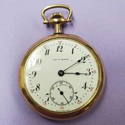 3 - D. S. & Co., Premo, Swiss Made 21 Jewel Gold Plated Pocket Watches