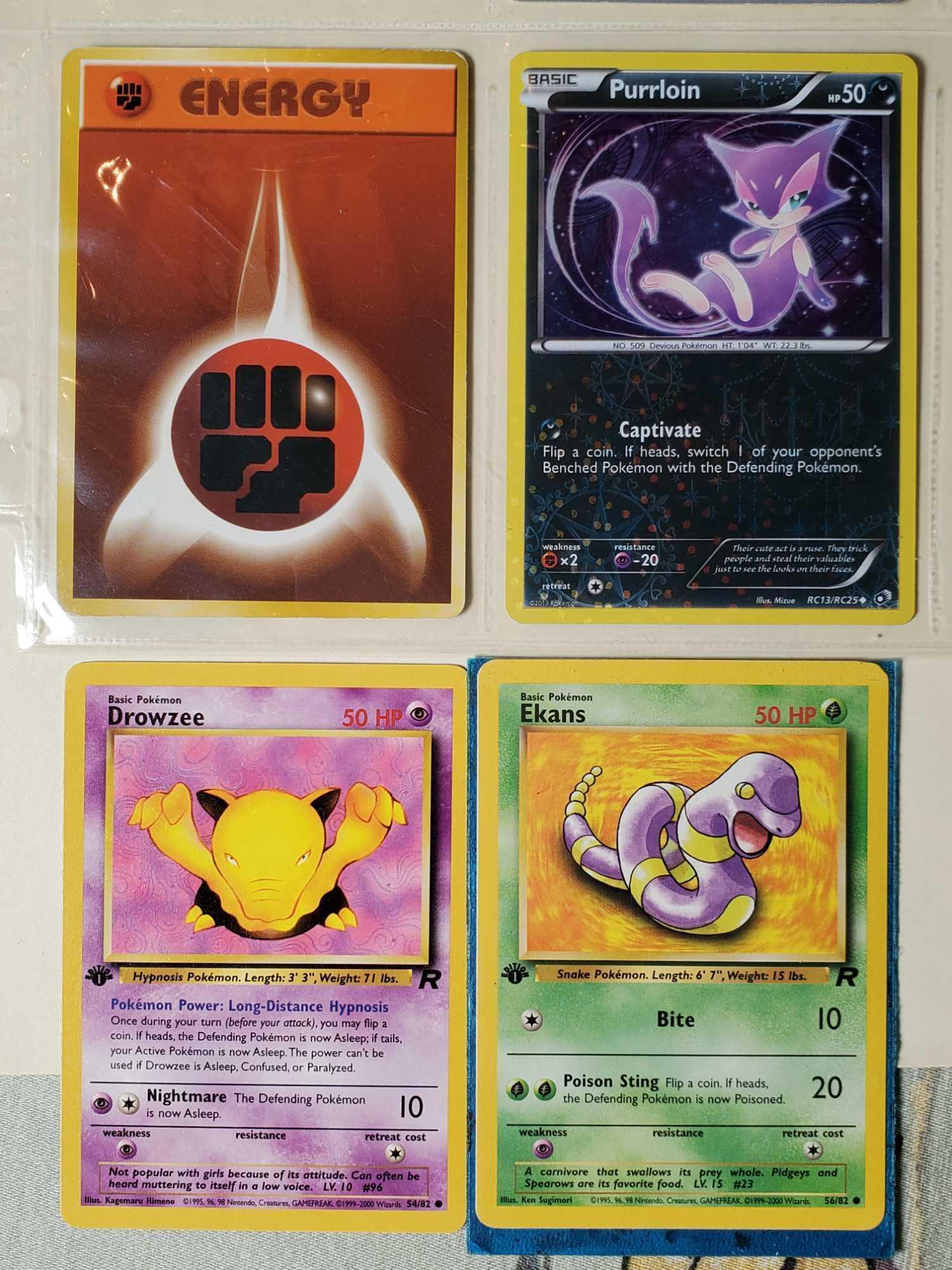 39 First Edition, 2 World Championship Signed, 1 Pocket Monster Card, and 34 Pokemon Marbles