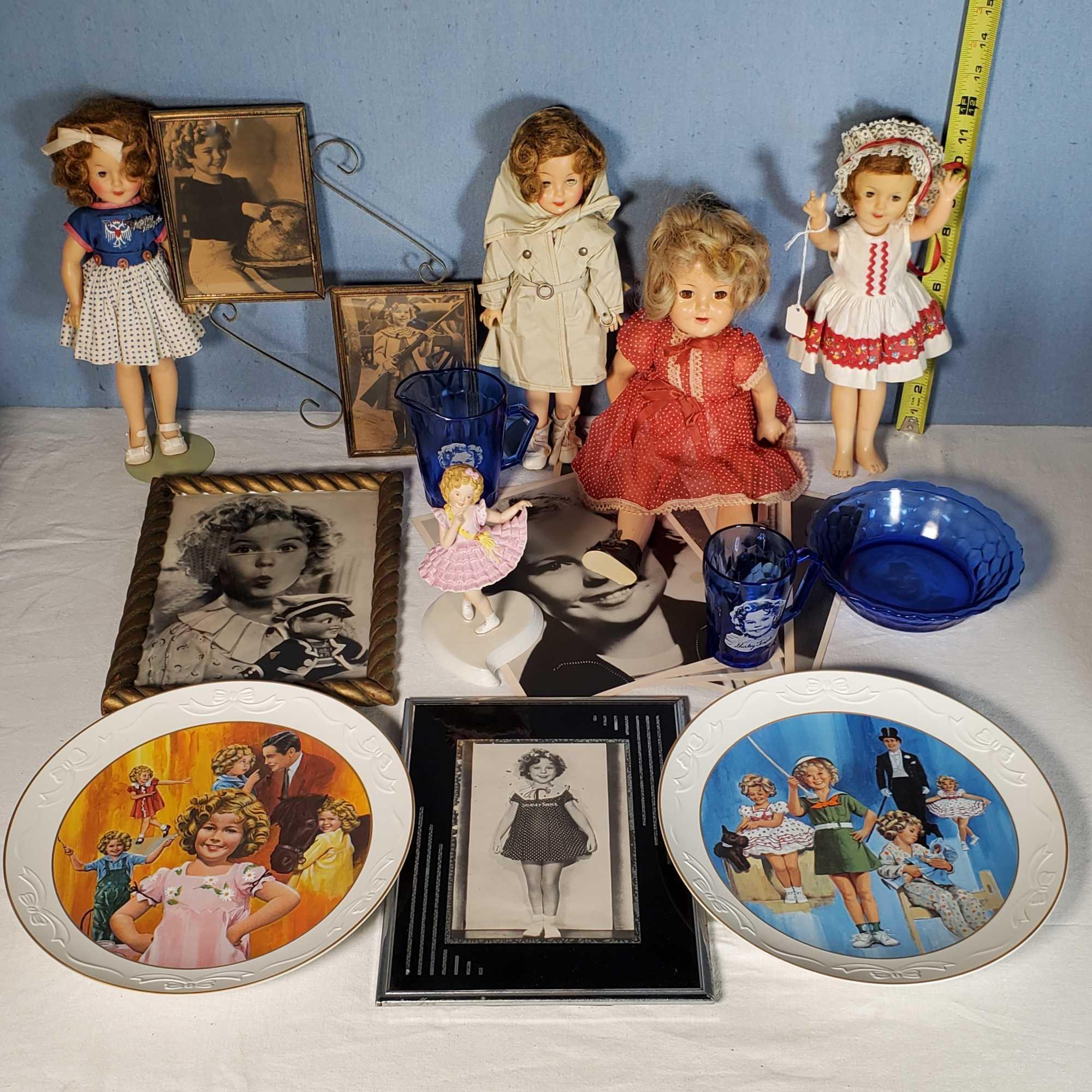 Shirley Temple Collection with Dollls Plates and Photos