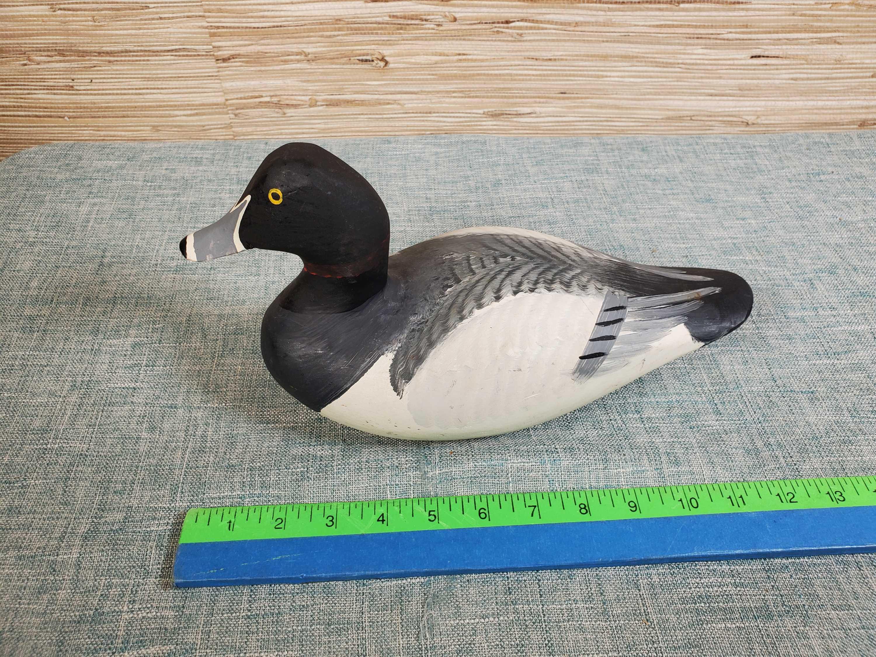 4 Hand Painted Wood Duck Decoys