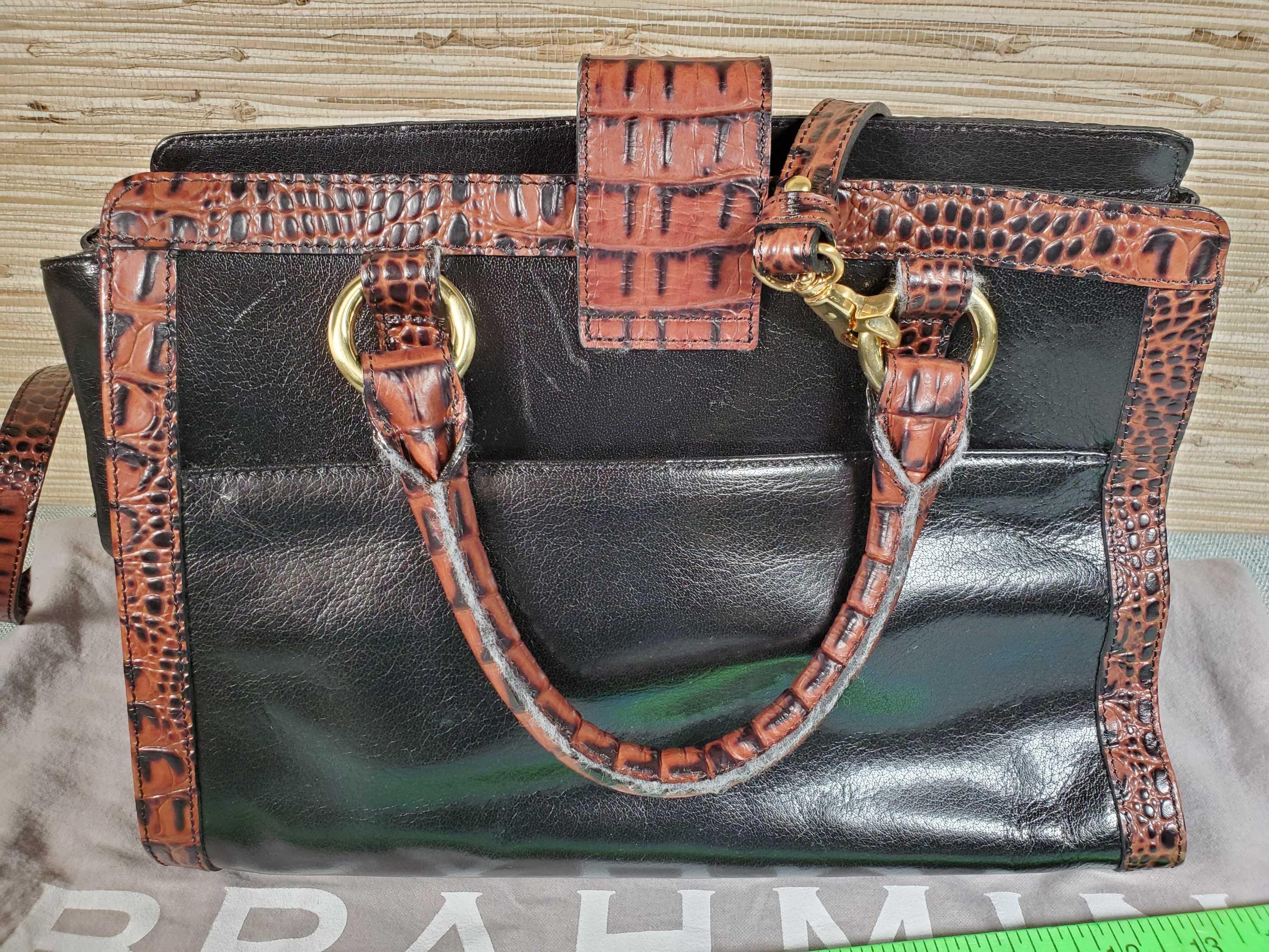 Very Gently Used Brahmin Leather Handbag & New Wallet