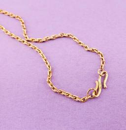 10k Gold Trinity Knot Diamond Pendant on 10k Gold Chain