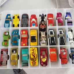 10 Double Sided 48 Car Plastic Storage Bins FULL Of Die Cast Cars