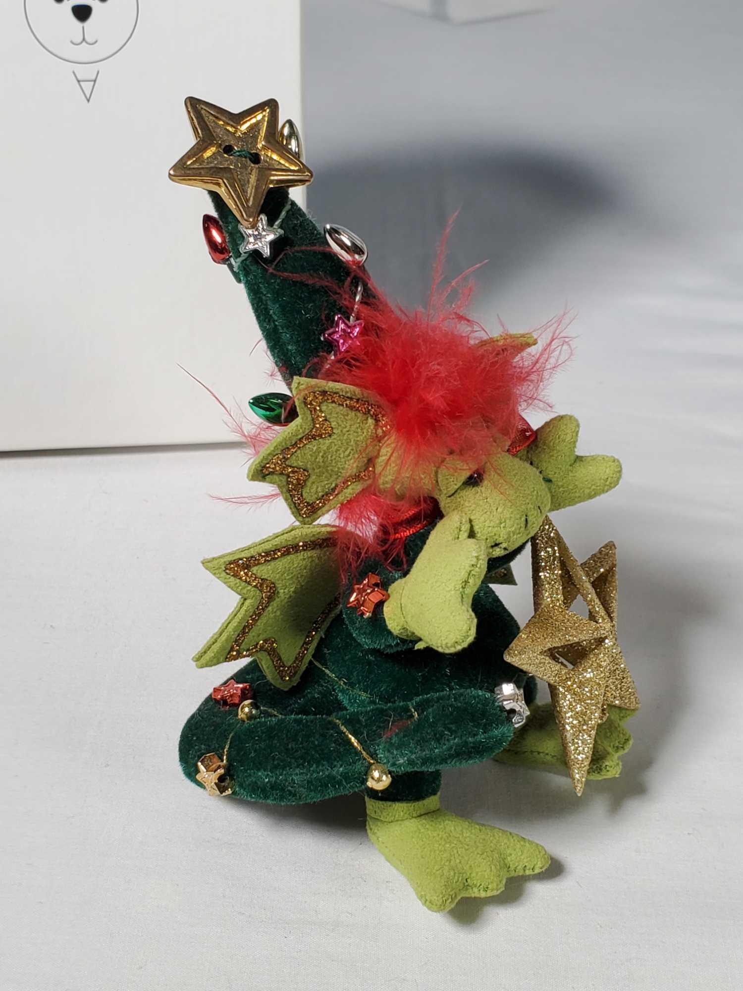 5 LE Deb Canham Artist Designs Dappled Dragons Ultra Suede Holiday Figurines With Boxes and Cards