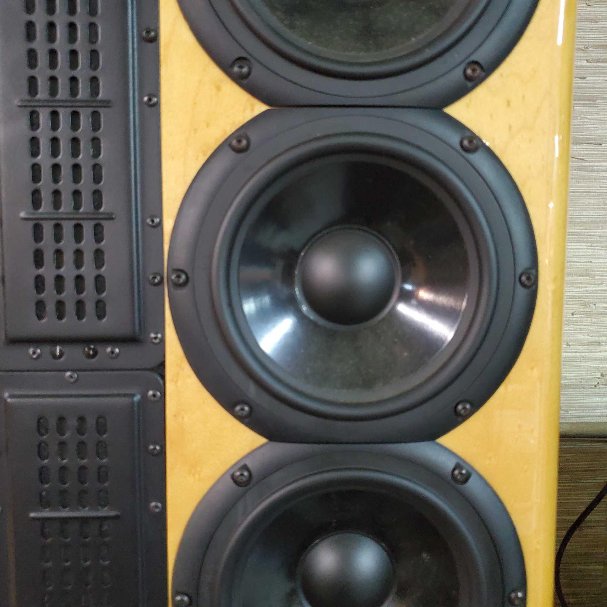 2- Used Focus LS6 Loud Speakers, 2- Used Onix Of Reference 1 MK II & 1 Used -AV123 MFW-15 Subwoofer