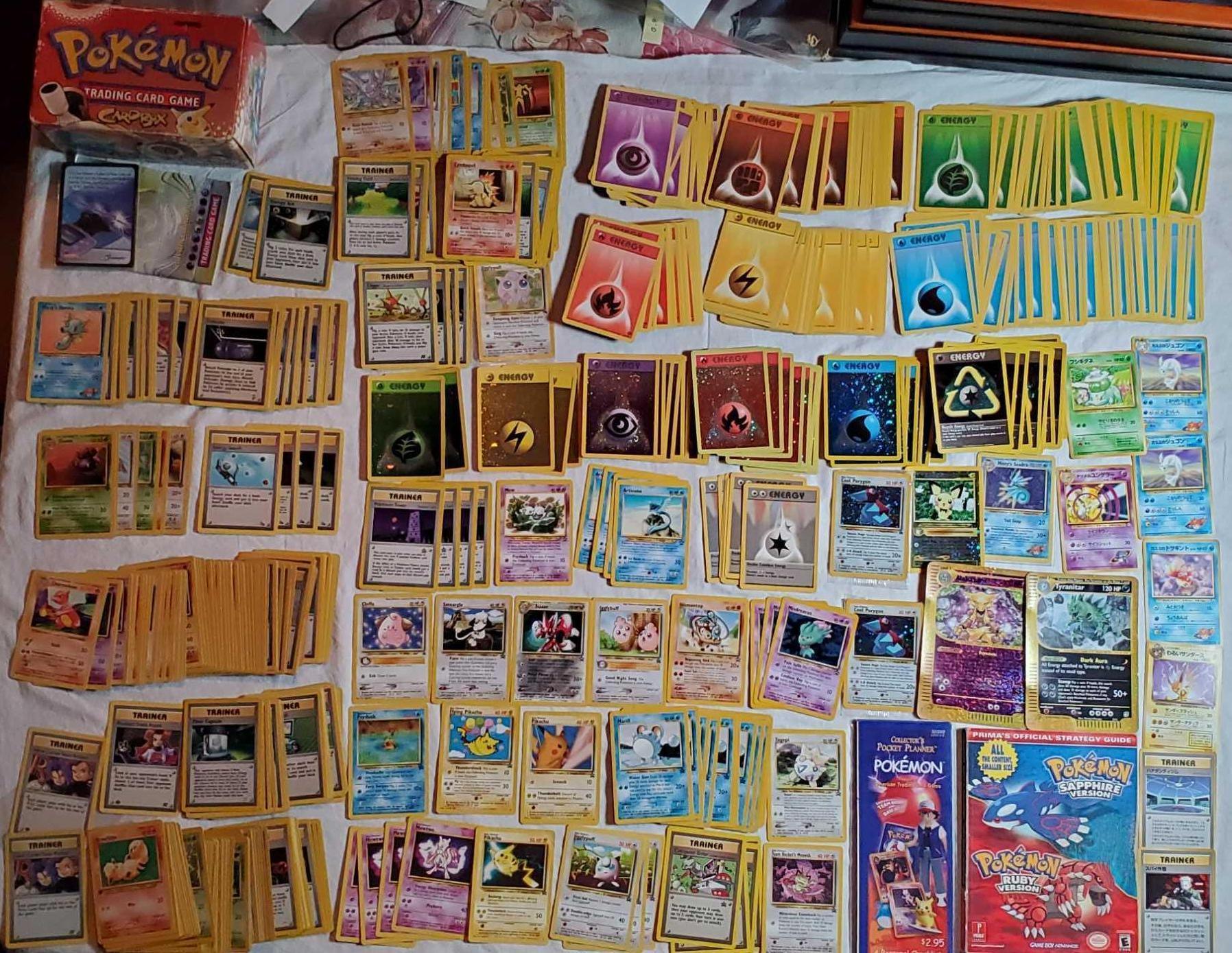 Tray lot of Pokemon/ Pokemon Holo, Promo, First Edition, and Other 1998-2002