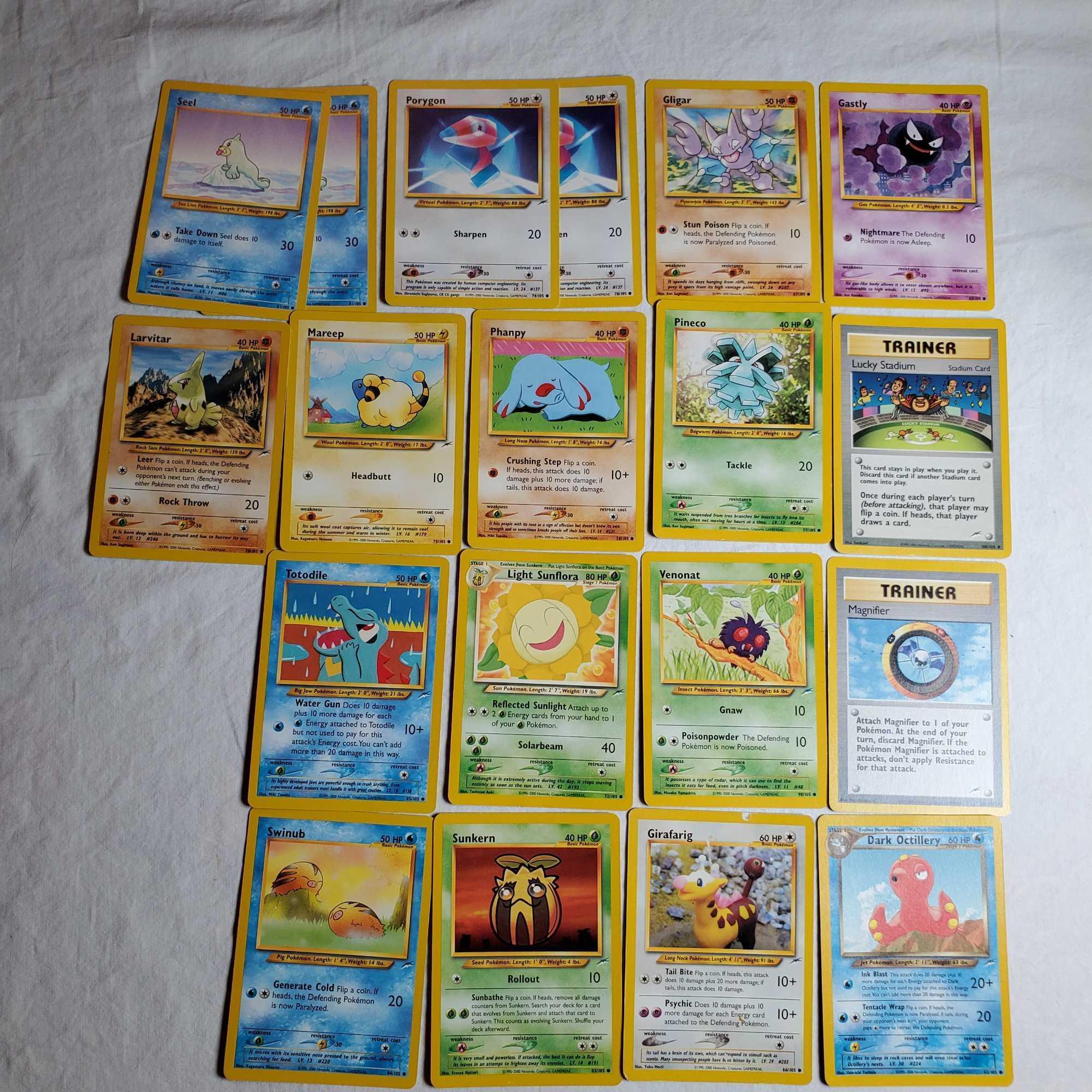 Tray lot of Pokemon/ Pokemon Holo, Promo, First Edition, and Other 1998-2002