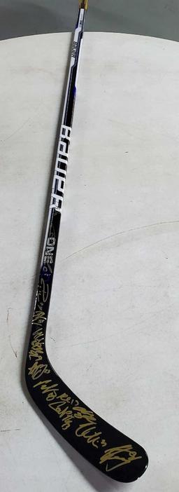 13 Tampa Bay Lightning Autographs On Bauer Hockey Stick
