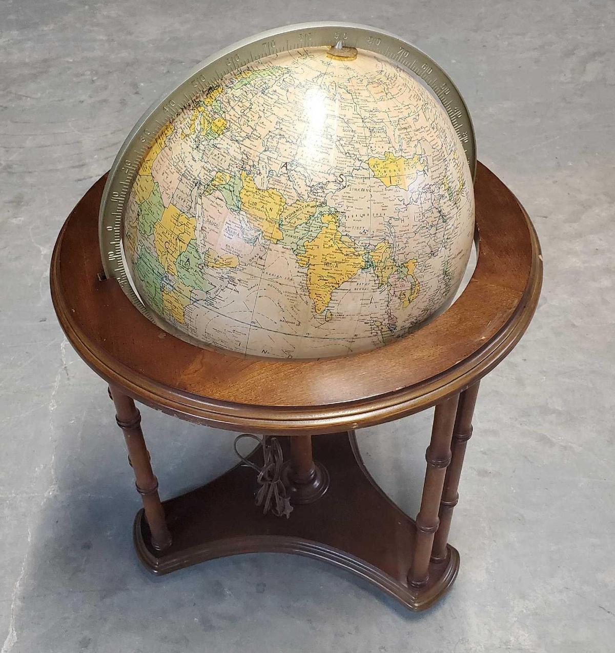 16" Replogle Heirloom Light Up World Globe Floor Model