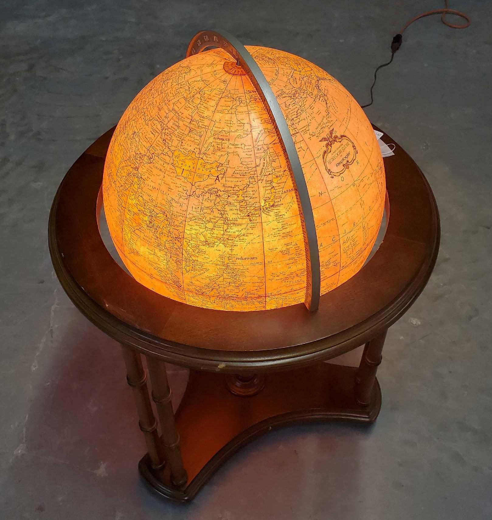 16" Replogle Heirloom Light Up World Globe Floor Model