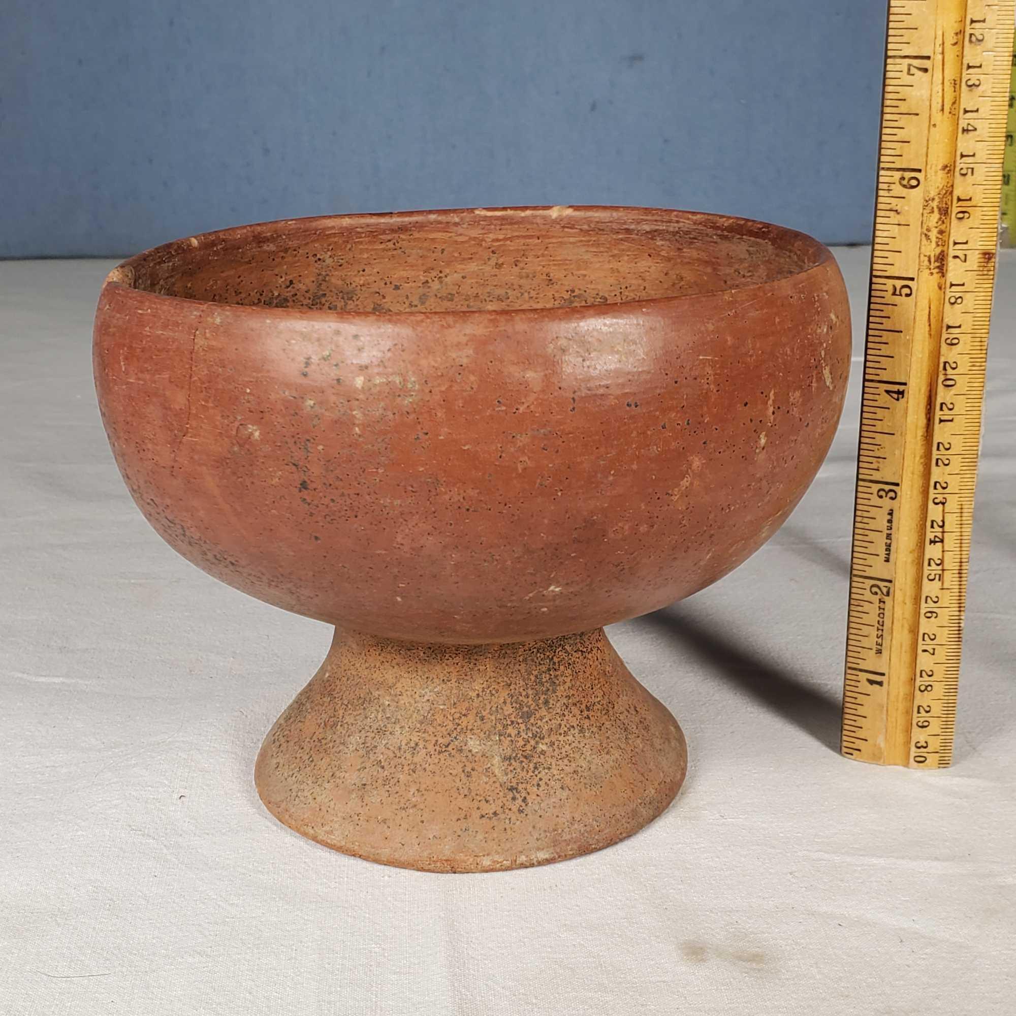 2 Pre-Columbian Footed Bowls