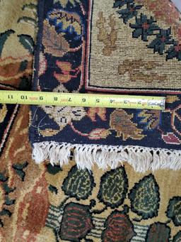 Approx 10' x 14' Earth Tone Harmonious Pattern Wool Pile Rug