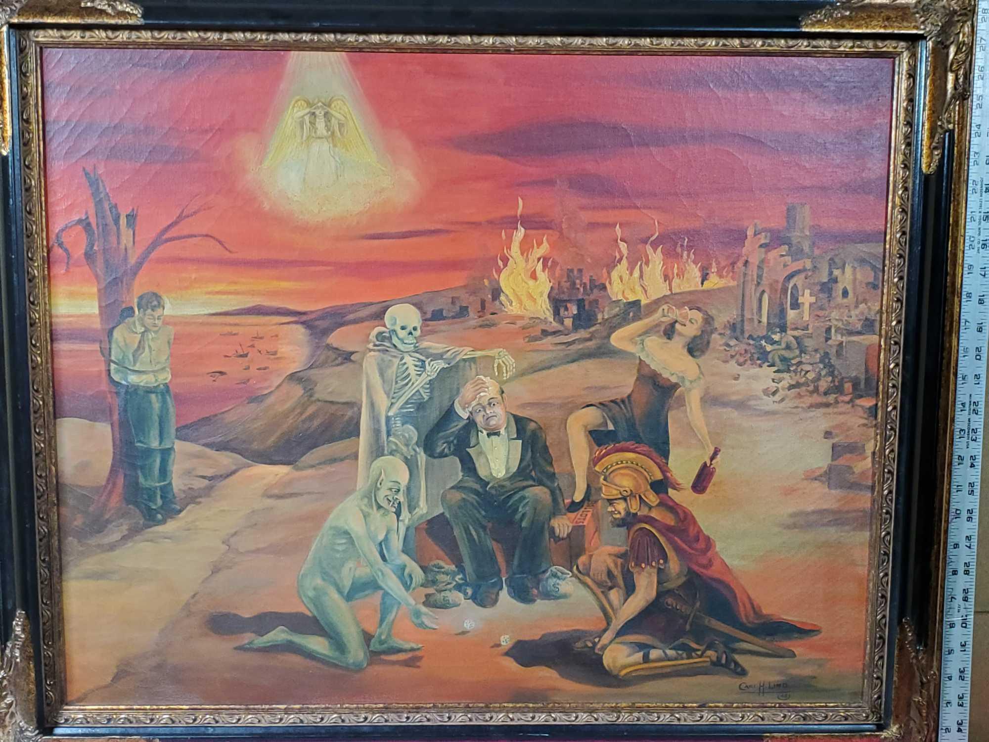 1948 Orig. Oil on Canvas Painting by Carl H. Lind